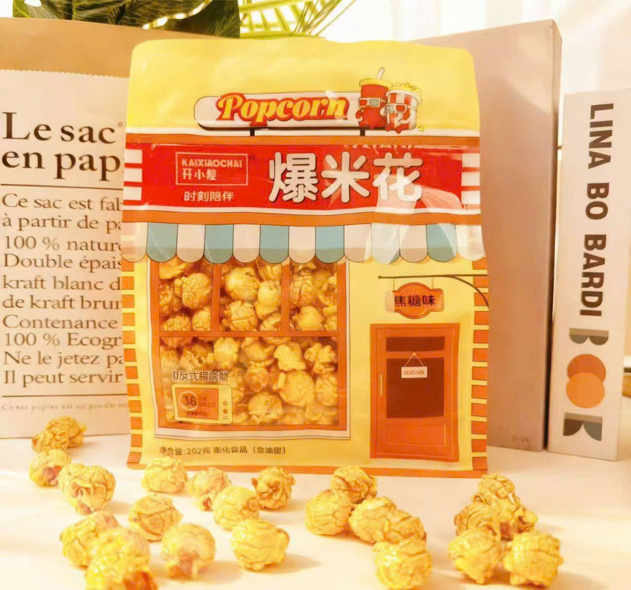 Bỏng ngô popcorn caramel Hàn Quốc